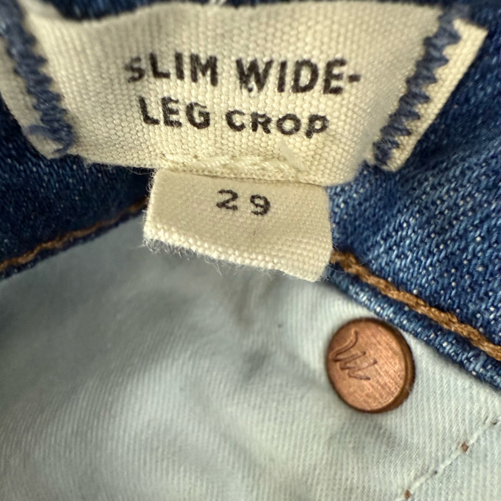 Madewell Slim wide leg crop jeans - Picture 4 of 4